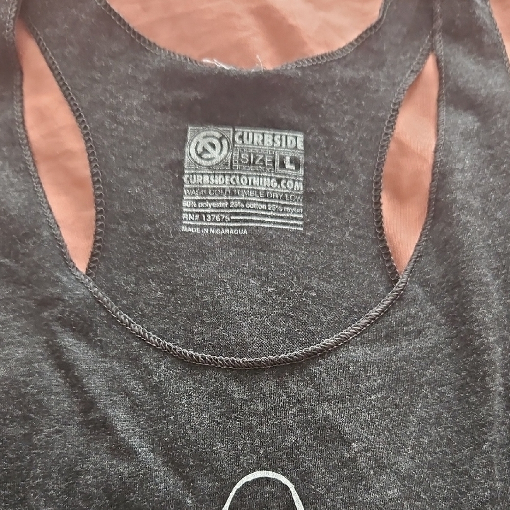 Women's Black Graphic Tank Top - Picture 2 of 2